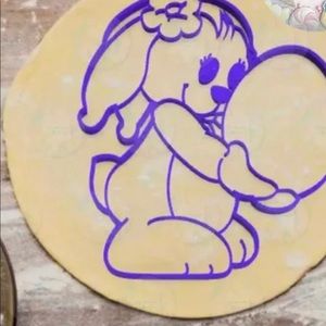 Easter rabbit cookie cutter